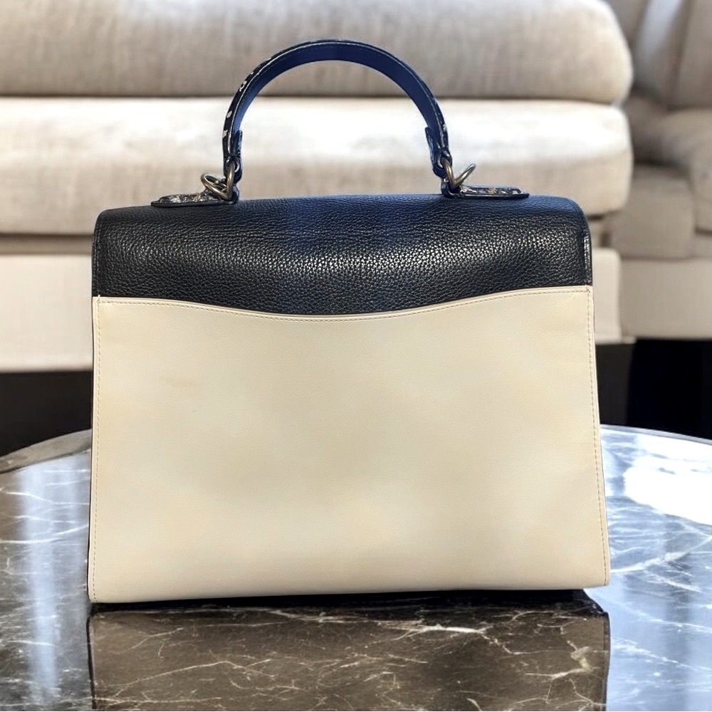 Coach Tabby Top Handle In Colorblock Snakeskin Ra… - image 2